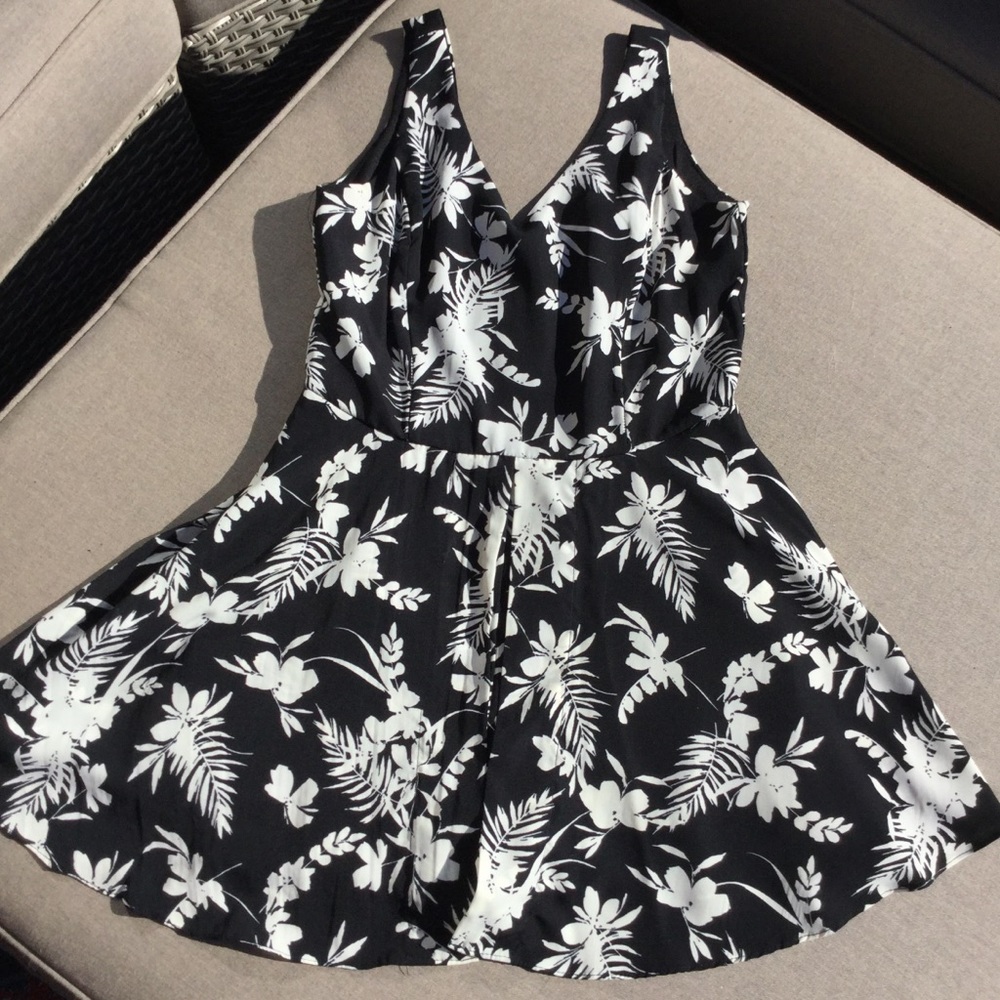 Darling Black and White Romper